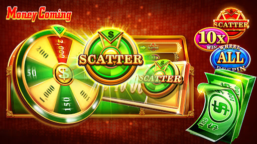 Money Coming Slot game with special bonus wheel feature